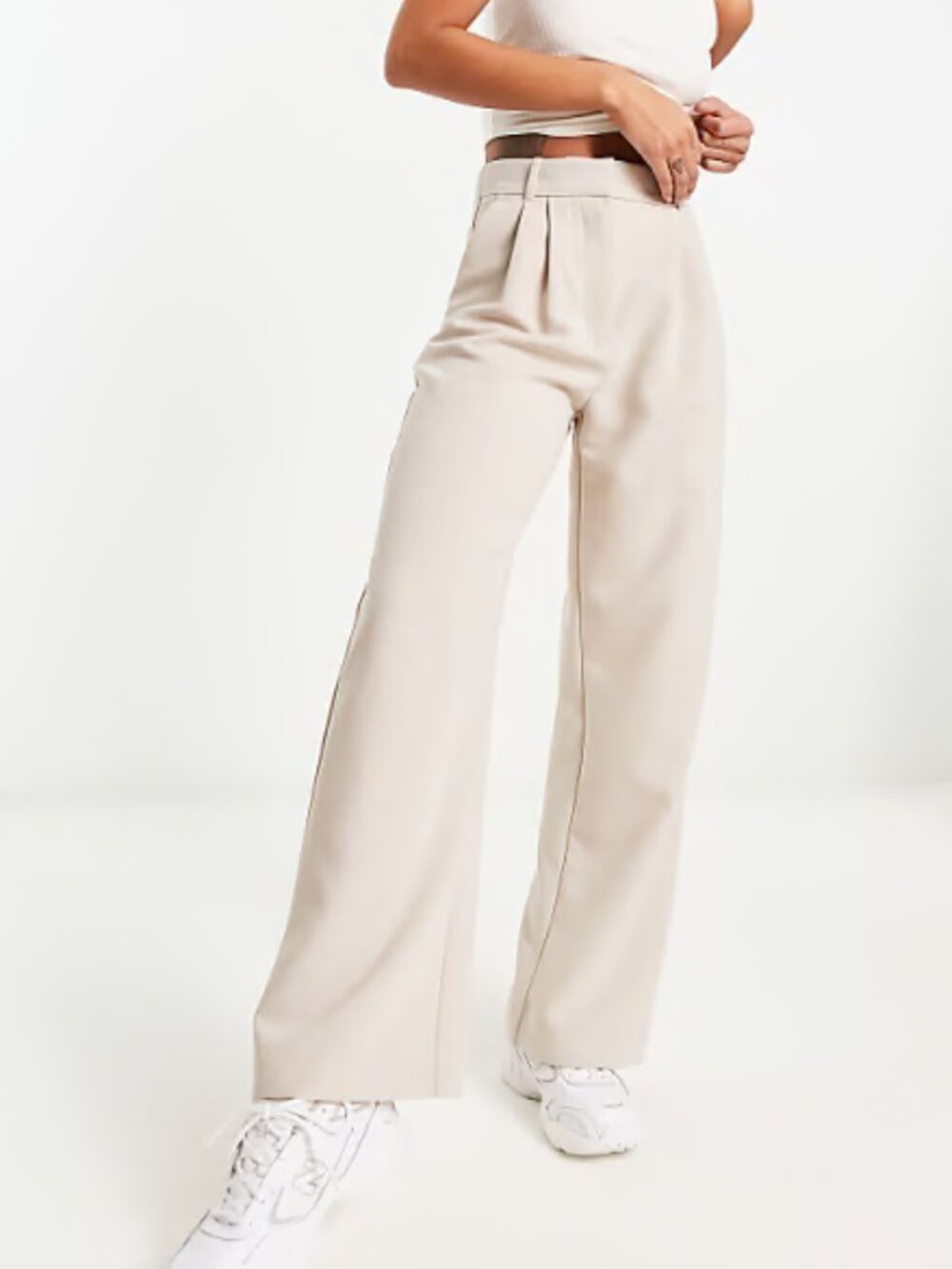 Abercrombie & Fitch Curve Love A&F Sloane Tailored Wide Leg Pant Size 30 10